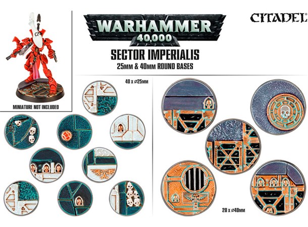 Sector Imperials 25/40mm Round Bases 